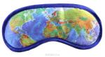очки для сна текстиль Карта мира 19,5х8,5 549751